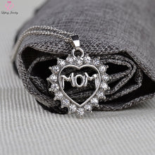 Lefeng Fashion Mother 's Day Gift Mom Engraved Hollow Love Necklace Set Cry