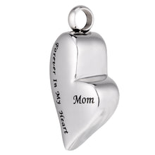 Mom Forever In My Heart Cremation Jewelry Ash Urn Pendant Necklace Memorial