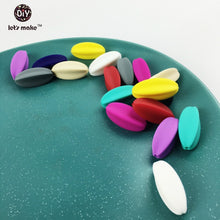 Let's Make new mom Silicone Teething Necklace 60pc Silicone Multi piece ova