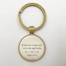 Inspirational Quote Necklace,Inspirational Jewelry,Mother's Day Gift, Abrah