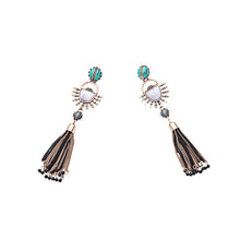 Women Classic Hot Alloy Tassel long Earrings Summer Ethnic Jewelry Accessor