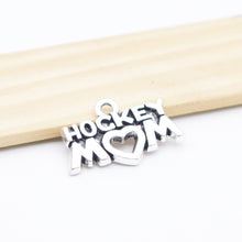 Pendant Charms Metal Hockey Mom Charms for Bracelet Bangle Necklace for Wom