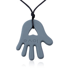 Pacifier necklace infant biting food grade safty Silicone palm pendant Mom