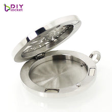 30mm Stainless Steel heart mom perfume Pendant necklace Fashion aromatherap