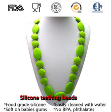 Chew Baby Toddler Nursing Toy Jewelry Food Grade Silicone Teething Necklace