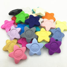 2017 NEW Silicone Beads Teething 20pc Chew Jewelry Flower Shaped Sensory B