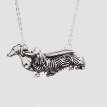 Mom & Baby Dachshunds 3D Doxie Necklace Pendants Dog Lover Charms Memorial