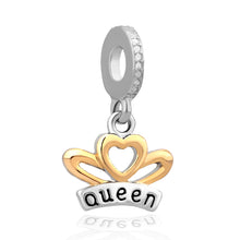 free shipping 1pc valentine's day mother day gift silver queen mom dad hang