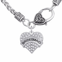 Lemegeton White Crystal Heart Pendant  Necklaces MOM THE BRIDE  BRIDESMAID