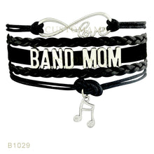 (10 PCS/Lot) Infinity Love Band Mom Note Charms Bracelets For Women Men Jew