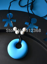 HOT!!!  Mix colors Silicone tear drop teething necklace for mom to wear and