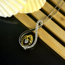 Mother and Child Gold Color 100% Real Pure S925 Sterling Silver 925 Silver
