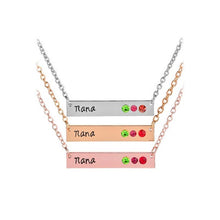 2017 Nana Mommy Mom Silver Rose Gold Color 3 Set Necklace Gifts For Handsta