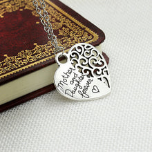 Mom Jewelry Mother and Daughter Eternal Love Pendant Necklace Mom Necklace