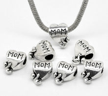 DoreenBeads 20PCs antique silver Child Love "MOM" European Charm Beads 14x1