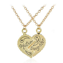 2017 New Trendy Broken Heart Necklace Mother Daughter Necklaces Pendants Si
