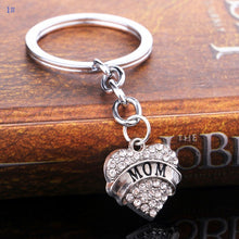 Family Keychain Silver Mom Daughter Sister Grandma Nana Keyring Heart Penda