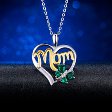 Mom Necklace 925 Sterling Silver Emerald Butterfly Necklace Mothers Day Gif