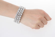 Stretch bangle bracelet crystal fashion jewelry gifts cuff for women her wi