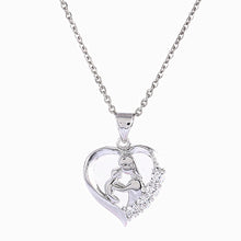 Fyla Mode Mother Baby Heart Charm Pendant Necklaces Mom Daughter Son Family