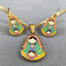 2017 Family Enamel Stainless Steel Jewelry Sets Women Mom and Girl Gold Col