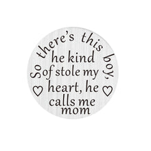 Hot sell Floating Locket Charms Stamped he calls me mom Floating Locket Win