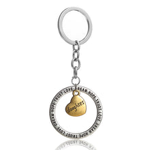 XIAOJINGLING 3pcs/set Mom Dad Daughter Keychain Rings Love Dream Trust Hope