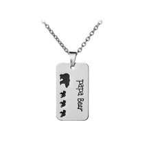 Rainbery Papa Mama Bear Necklace Mom Gifts Mothers Day Papa Bear Necklace F