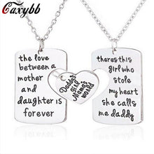 Caxybb Dad daughter mommy necklace key chain Family Necklace Key Chain Gift