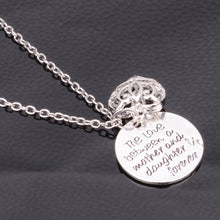 Bespmosp Mom Mother Daughter Trendy Love Heart Charm Pendant Chain Necklace