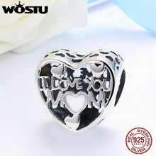 WOSTU Hot Sale 925 Sterling Silver Love For Mother Beads Fit Original Pando