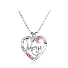 monogram mom necklaces women Mother's Day Best Gift Necklace white blue pin