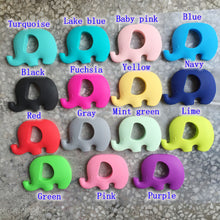 BPA Silicone baby Teething pendant silicone Teething Elephant pendant Food