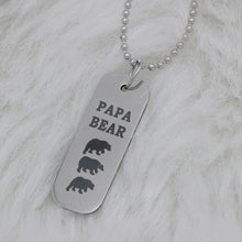 Mama Bear Necklace Mom Gifts Mothers Day Papa Bear Necklace Father Gift  Fa