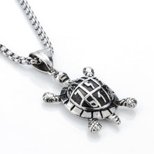 Turtle necklace for men women stainless steel pendant charm W chain jewelry