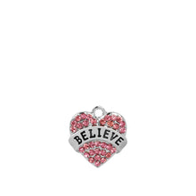 10pcs/lot Blue Pink white Full Rhinestone Charm Best friend mom Sister Hope