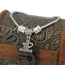 Bracelet Mother Sister Family Mom Love Dog Tag Bracelet Chain Charm Jewelry