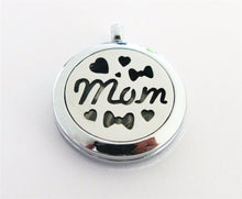 XX01 Stainless Steel Aromatherapy Diffuser "MOM"Locket Floating perfume loc