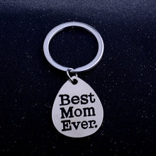 Best Mom Ever Keyring Family Mother's Gifts Jewelry Keychain Mommy Love Key