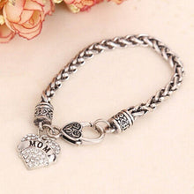 Drop Shipping 2016 Fashion Mom Crystal Heart Lobster Shaped Woman Bracelet