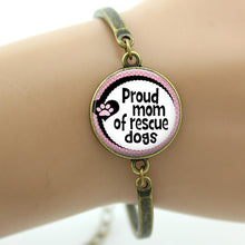 TAFREE Brand 2017 New Fashion Hot Selling Proud mom of rescue dogs bracelet