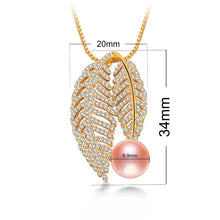 VEAMOR 925 Silver Freshwater Pearl Pendant Necklace Women Fashion Chain Pen