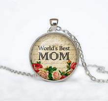 2017 New Fashion Mothers Day Necklace World's Best Mom Pendant Jewelry Gift