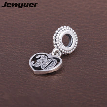 30 Years of Love dangle charms 925 sterling silver pendant charm fit beads
