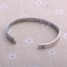 Bespmosp Vintage Bangle Stainless Steel" Forever And Always Remember I Love