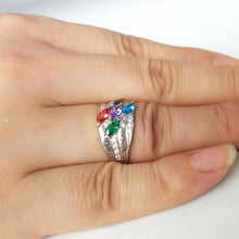 AI JA JA Fashion Marquise Women Rings Personalized 925 Sterling Silver Engr