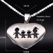 2017 Love Family Stainless Steel Necklaces Women Accessories Fashion Mom an