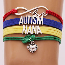 Infinity Love Autism Mom/Nana/Grandma / Mimi/ Aunt/Sister/Dad etc Bracelets