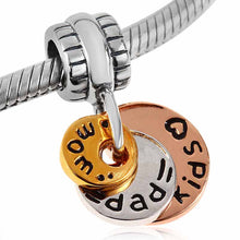 925 Sterling Silver Happy Family Charm Mom Dad Kids Pendant 3 Colors Beads