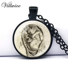 2017 MIDWIFE PENDANT Midwife Gift Da Vinci Fetus Necklace Leonardo Da Vinci